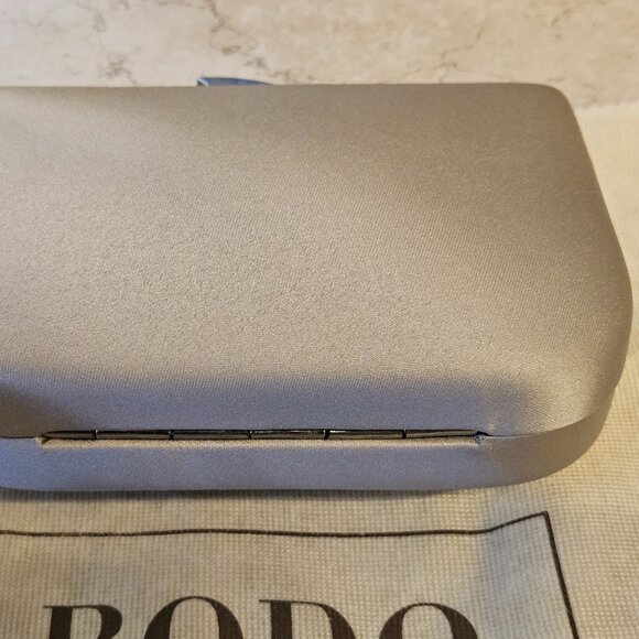 RARE NWT COUTURE RODO ITALY BEIGE SWAROVSKI CRYSTAL EVENING SHOULDER BAG CLUTCH - Picture 15 of 15